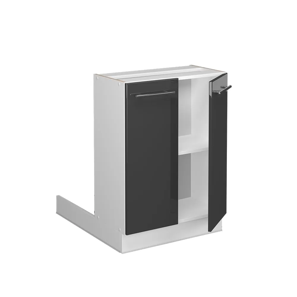 Vicco Isola Cucina Fame-Line, Antracite Lucido, 60 cm - immagine 4