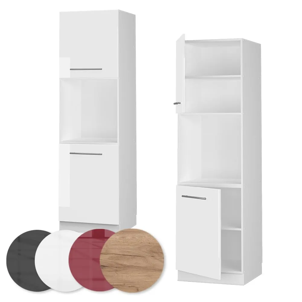 Vicco Fame-Line Mobile per Forno da Incasso, Bianco Lucido, 60 cm - immagine 6