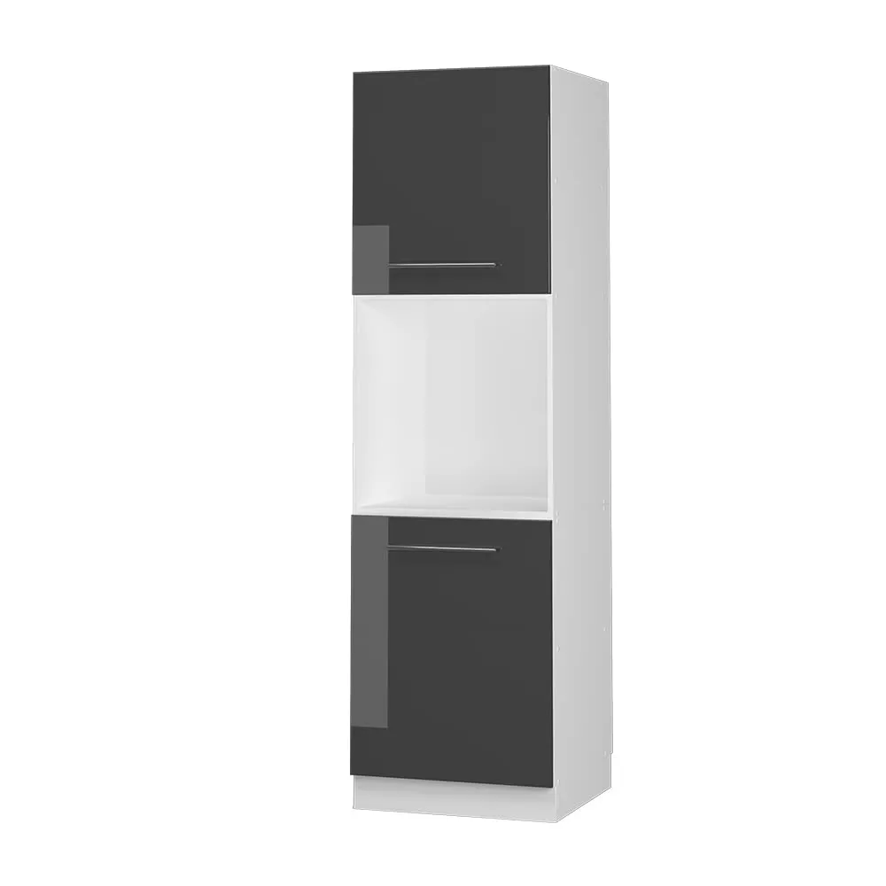 Vicco Mobile per Forno da Incasso Fame-Line, Antracite Lucido, 60 cm - immagine 1