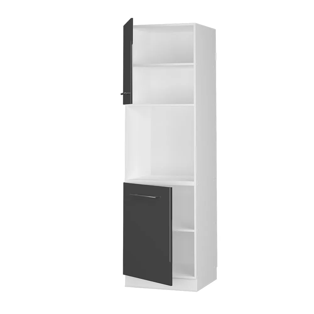 Vicco Mobile per Forno da Incasso Fame-Line, Antracite Lucido, 60 cm - immagine 5