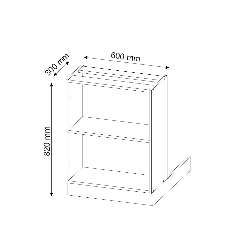 Vicco Isola Cucina Fame-Line, Bianco, 60 cm - immagine 3