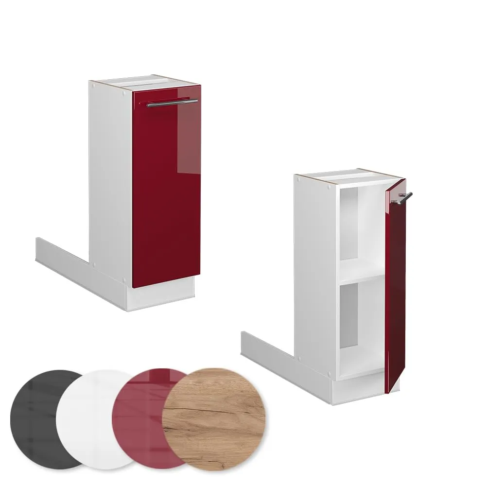 Vicco Isola cucina Fame-Line, Bordeaux lucido, 30 cm - immagine 5