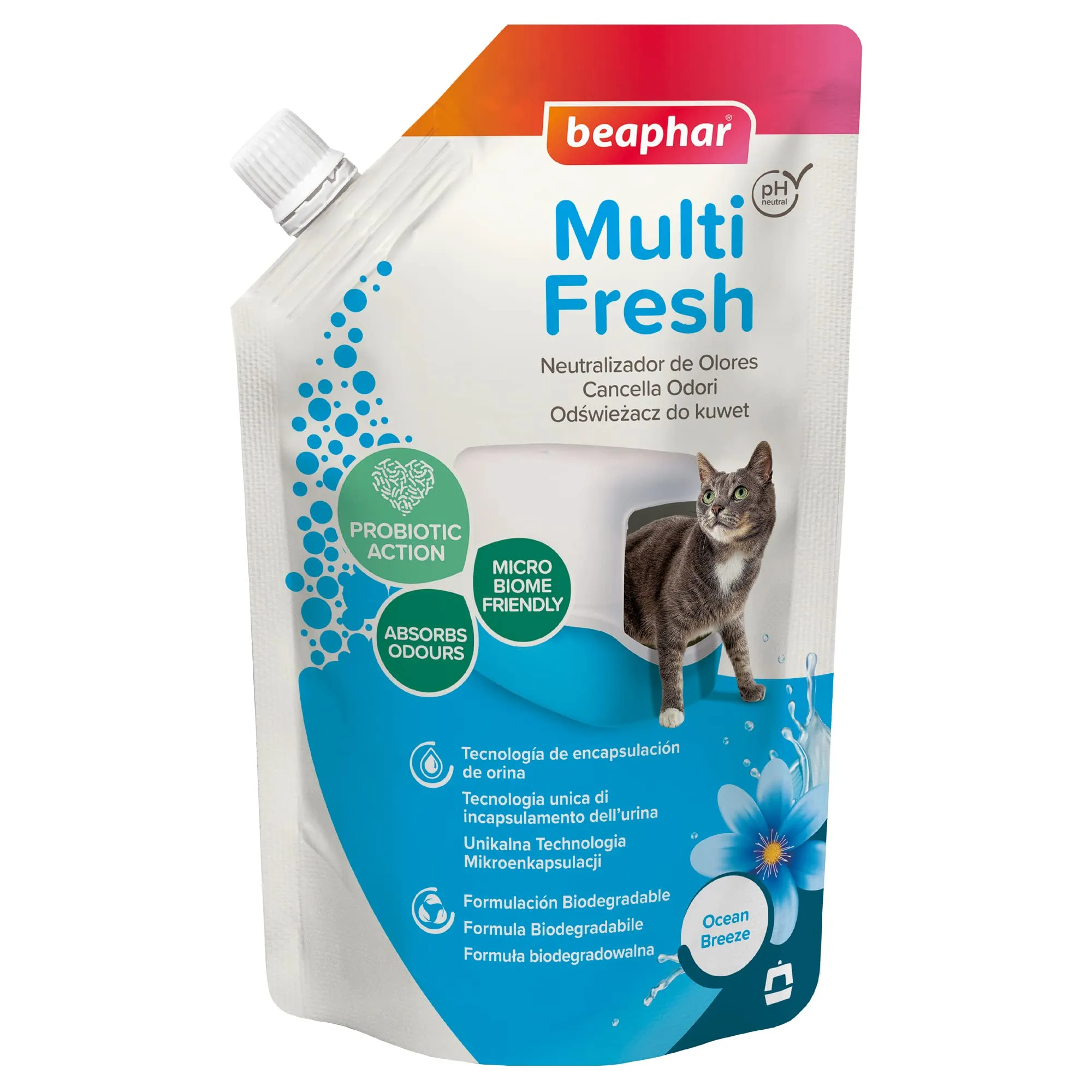 Beaphar Multi Fresh Neutralizzatore di Odori per Lettiera Gatti, 400 g - immagine 1