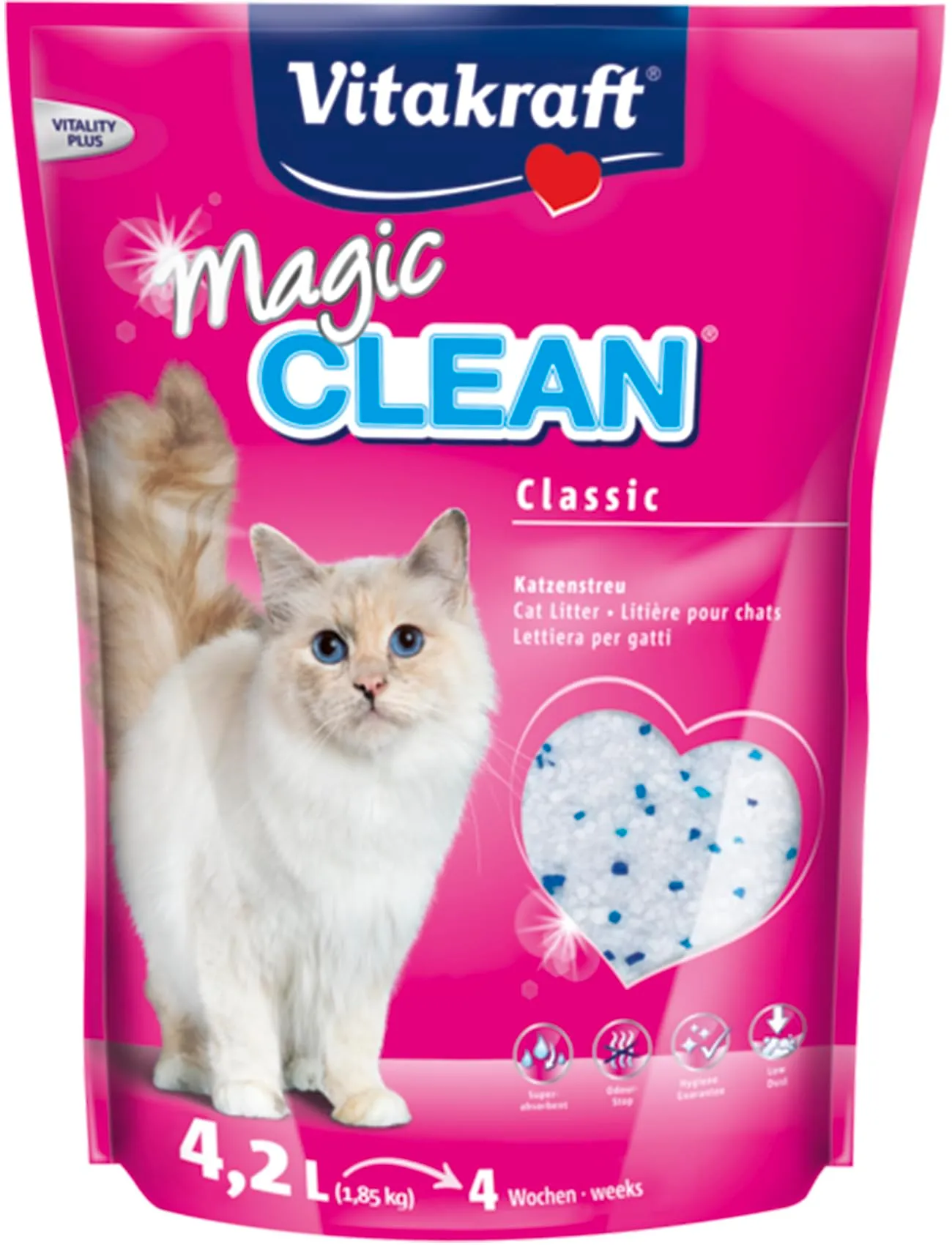 Vitakraft Magic Clean Classic Lettiera per Gatti Non Agglomerante 4,2L - immagine 1