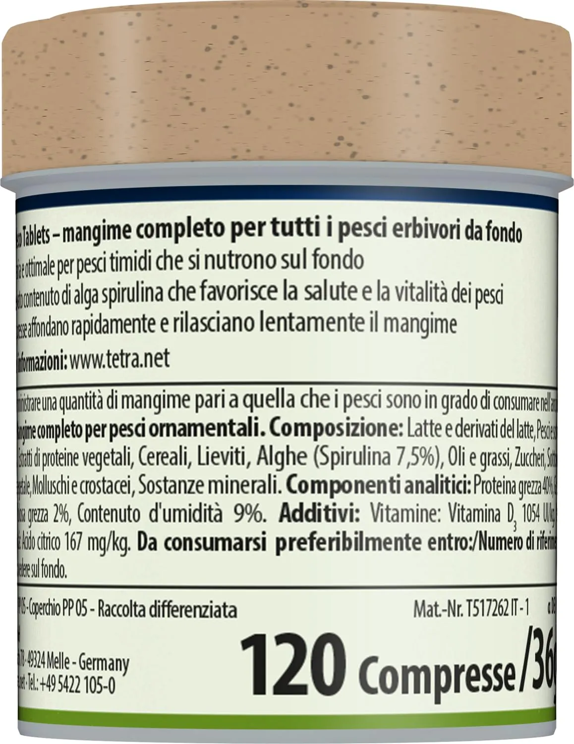 Tetra Pleco Tablets, 120 Tablets (36 g) - immagine 10