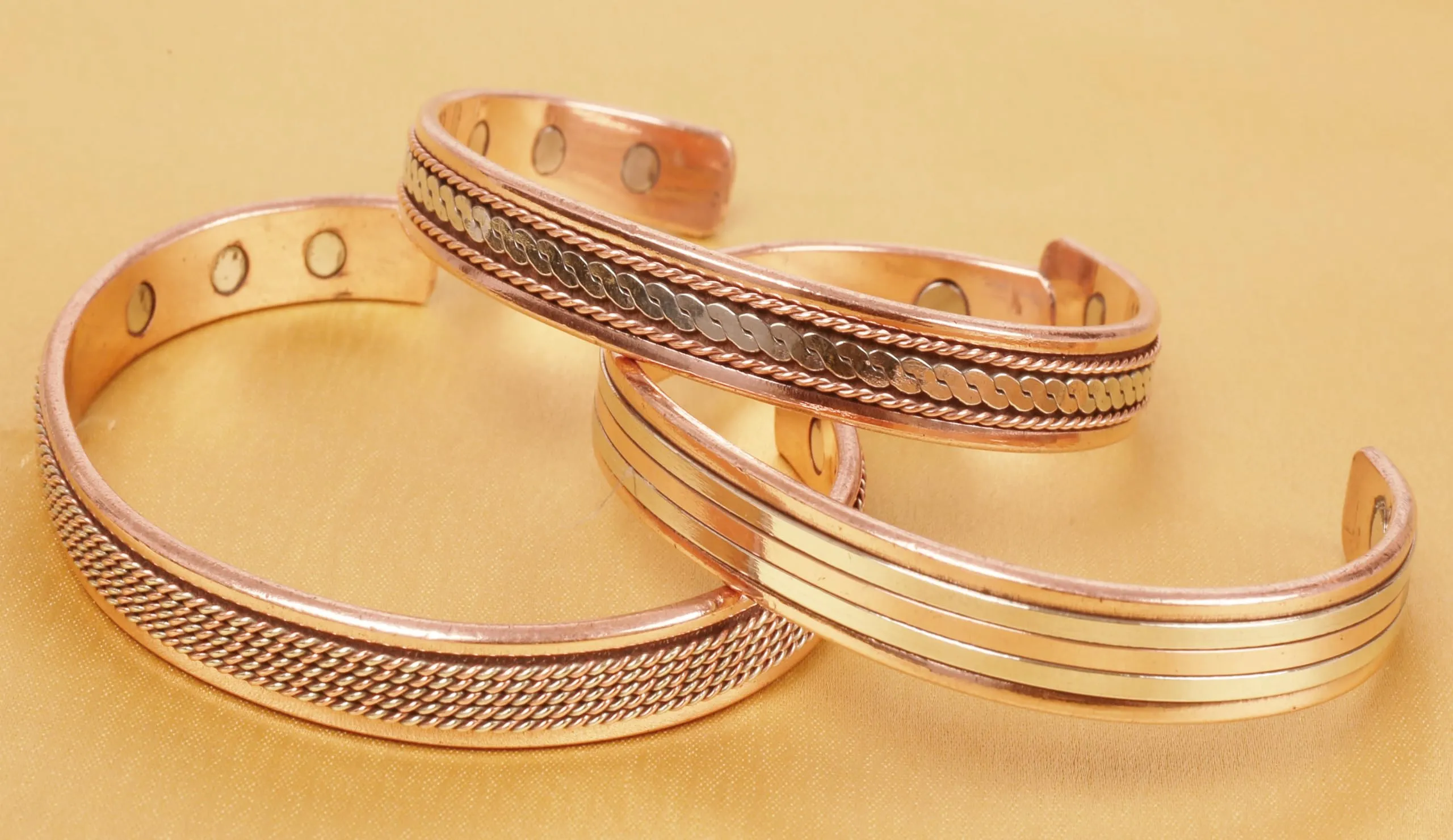 Touchstone Braccialetti in rame magnetici intrecciati tibetani, regolabili, 16,51 Zentimeter - immagine 8