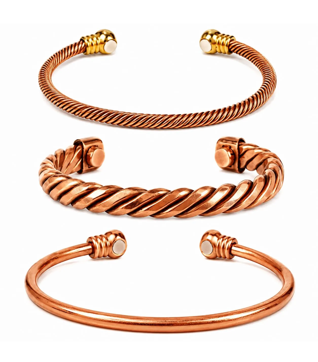 Touchstone Chakra della Pace Bracciale in Rame Slim 3 - immagine 1