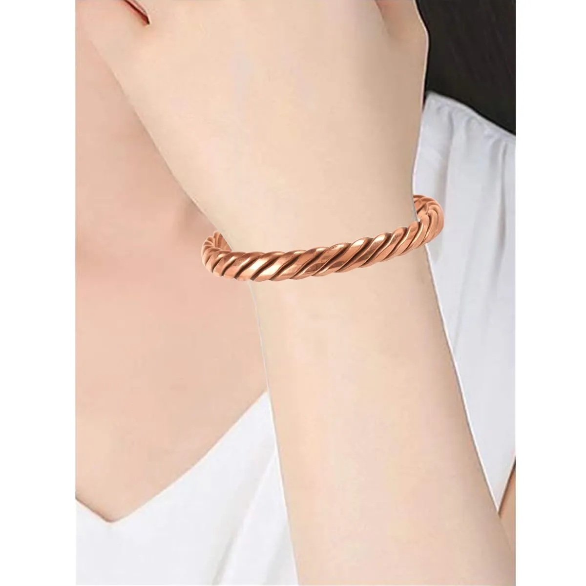 Touchstone Chakra della Pace Bracciale in Rame Slim 3 - immagine 4