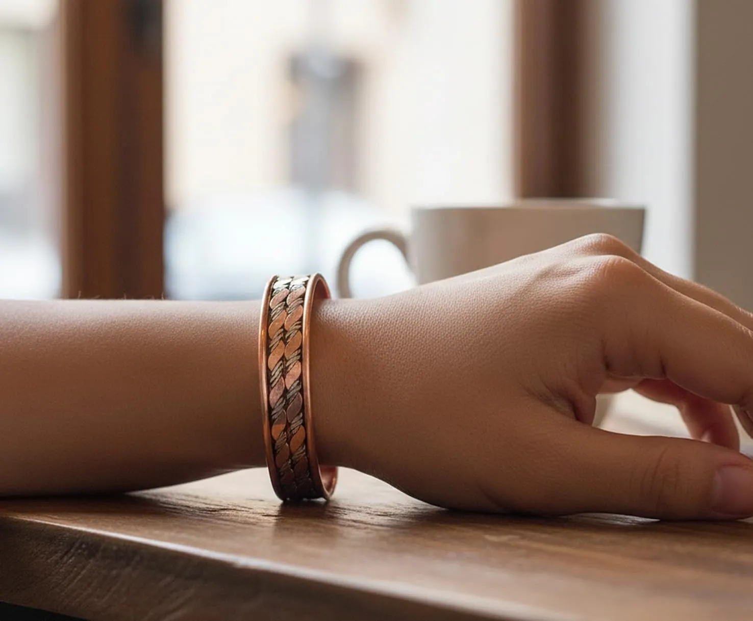Touchstone Bracciale Magnetico in Rame Stile Tibetano, Set di 3 Design - immagine 9