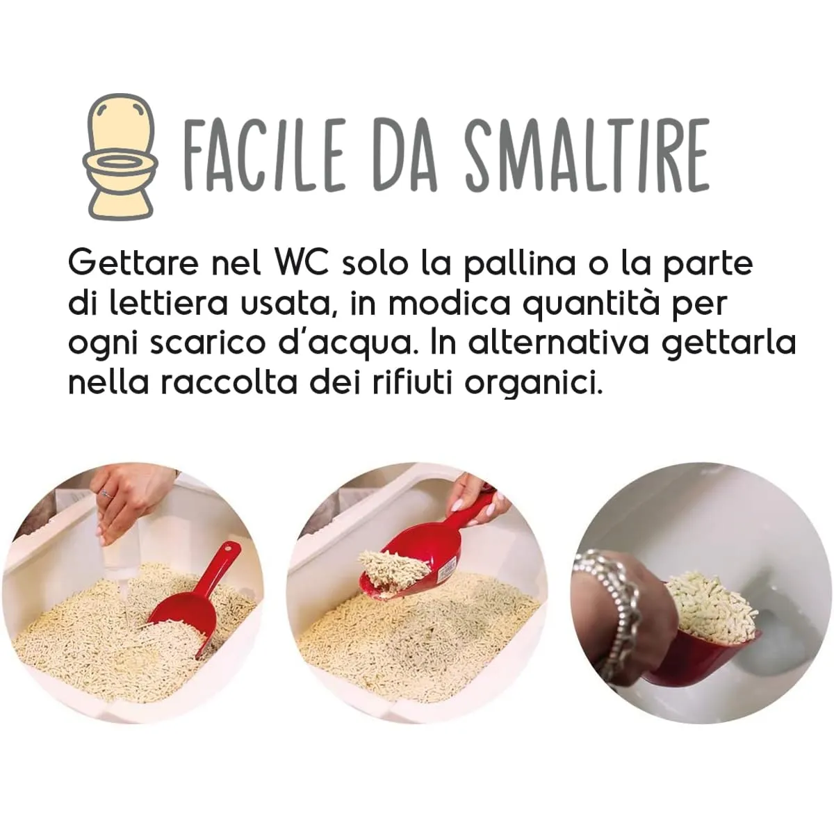 Cat&Rina Lettiera per Gatti al Tofu Agglomerante Vegetale Naturale, 10l, 1478.7 - immagine 5