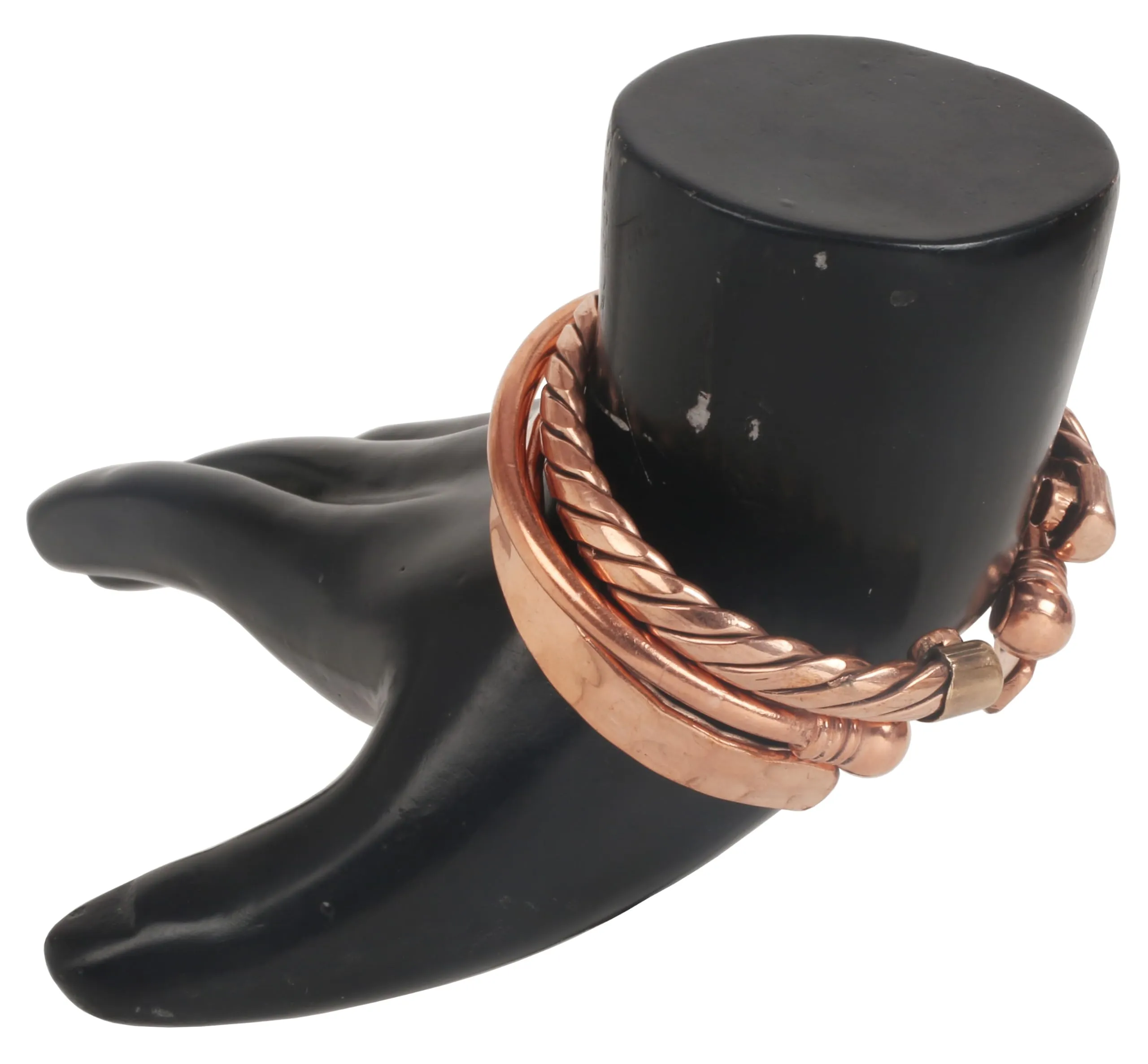 Touchstone Set di 3 braccialetti magnetici in rame per uomo e donna - immagine 2