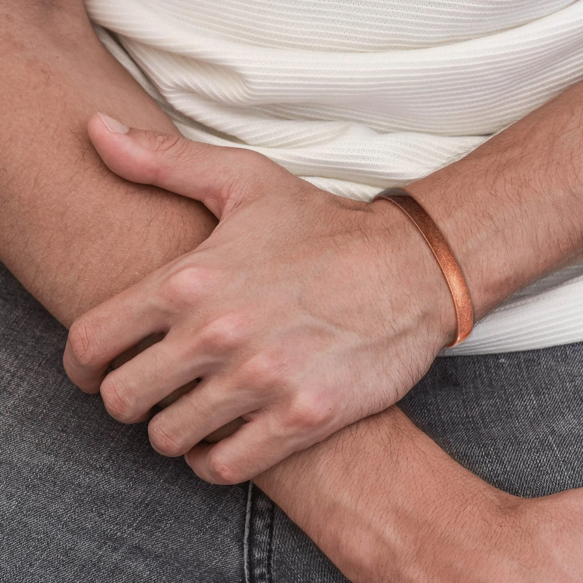 Aretas Bracciale in rame puro per uomo e donna - immagine 2