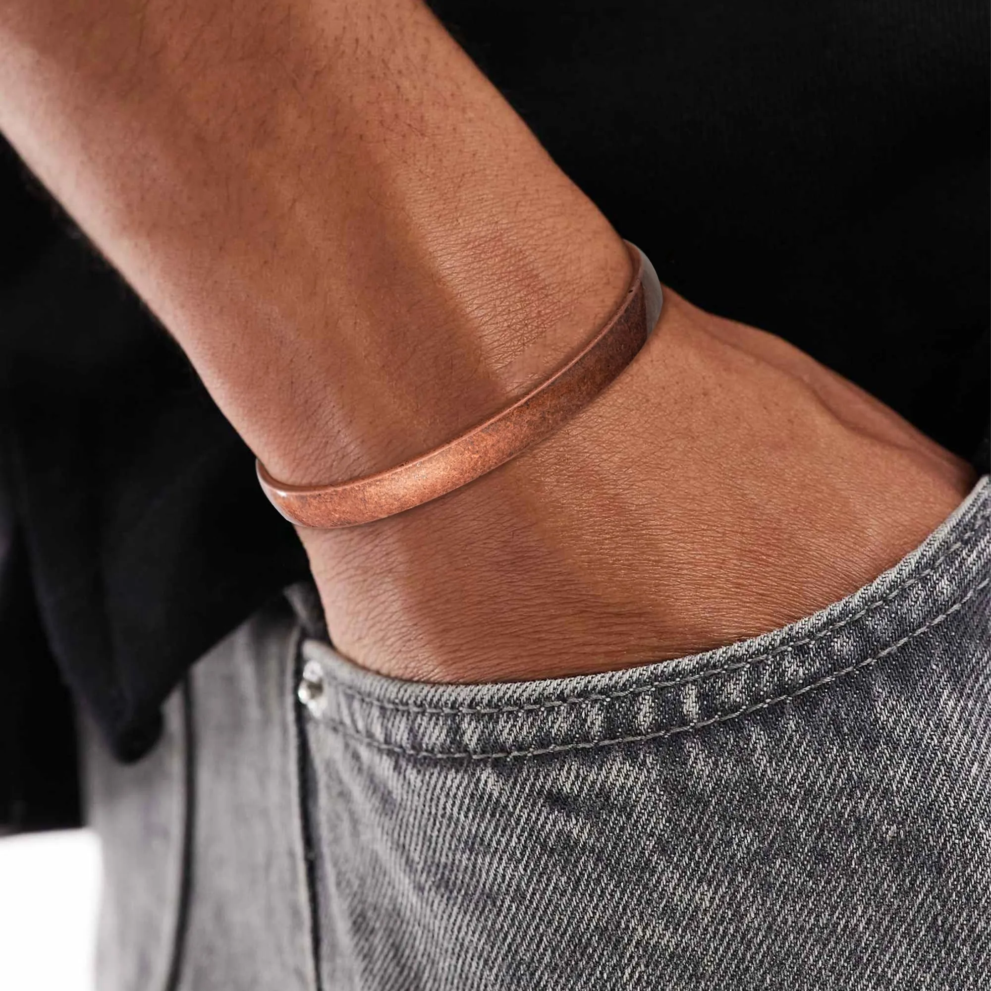 Aretas Bracciale in rame puro per uomo e donna - immagine 3