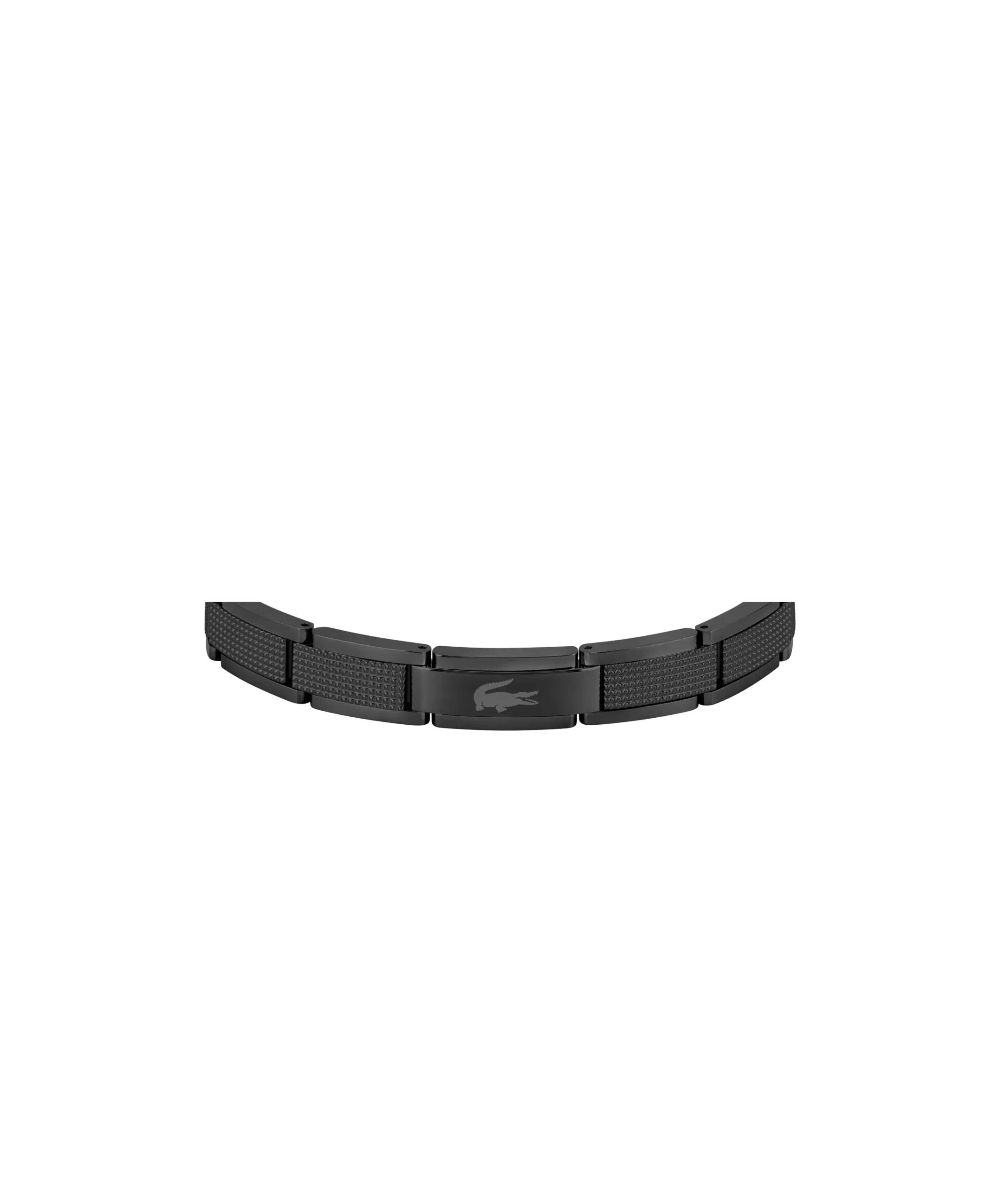 Bracciale da uomo Lacoste Stencil Collection in acciaio inossidabile nero - immagine 2