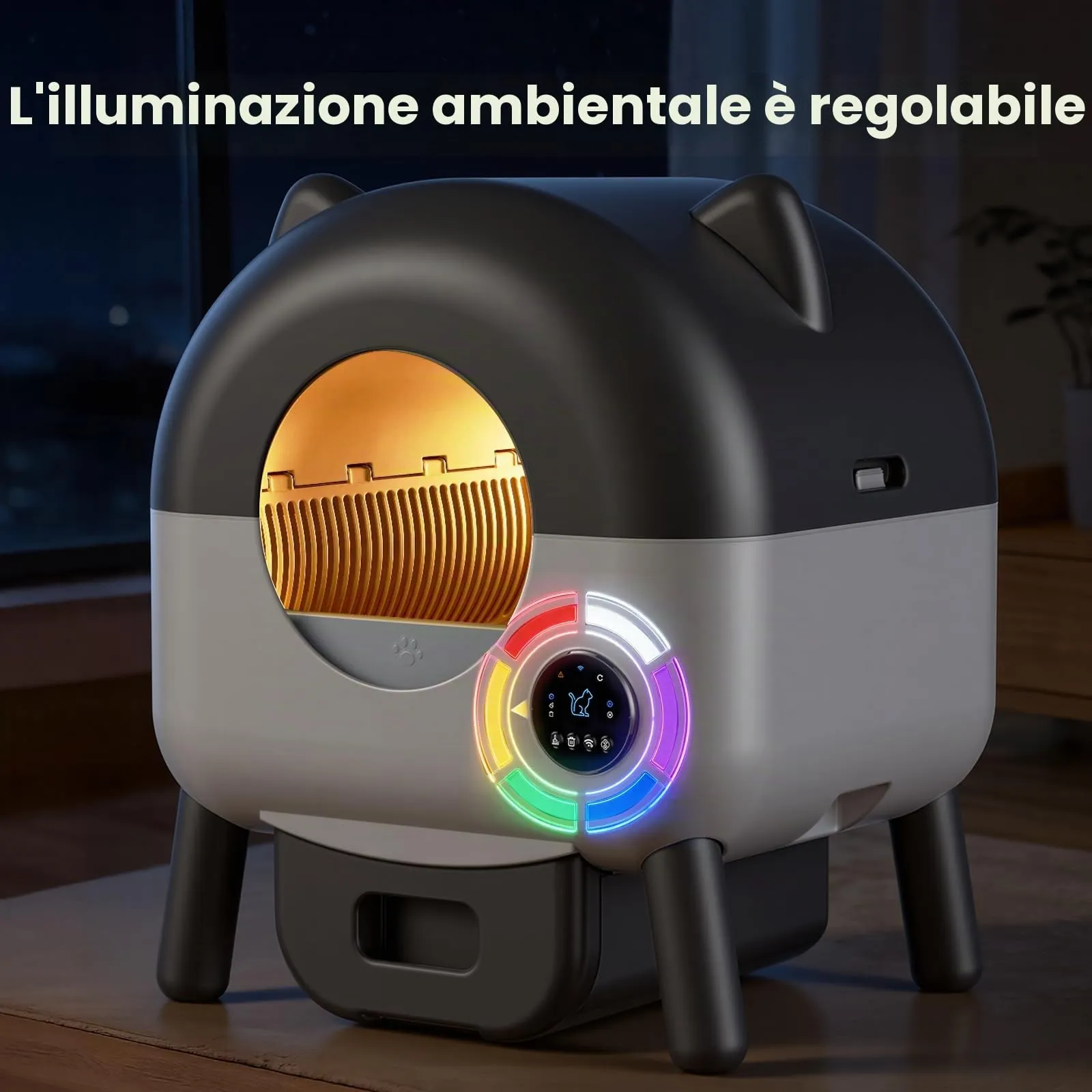 SEERFashion Lettiera Gatto Autopulente XXL con App, Capacità 89L, Triplo Sensore di Sicurezza - immagine 8