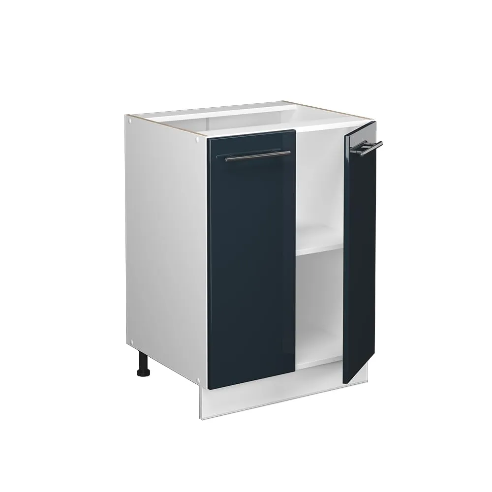 Vicco Mobiletto Base Cucina Fame-Line, Blu Scuro Lucido, 60 cm - immagine 6