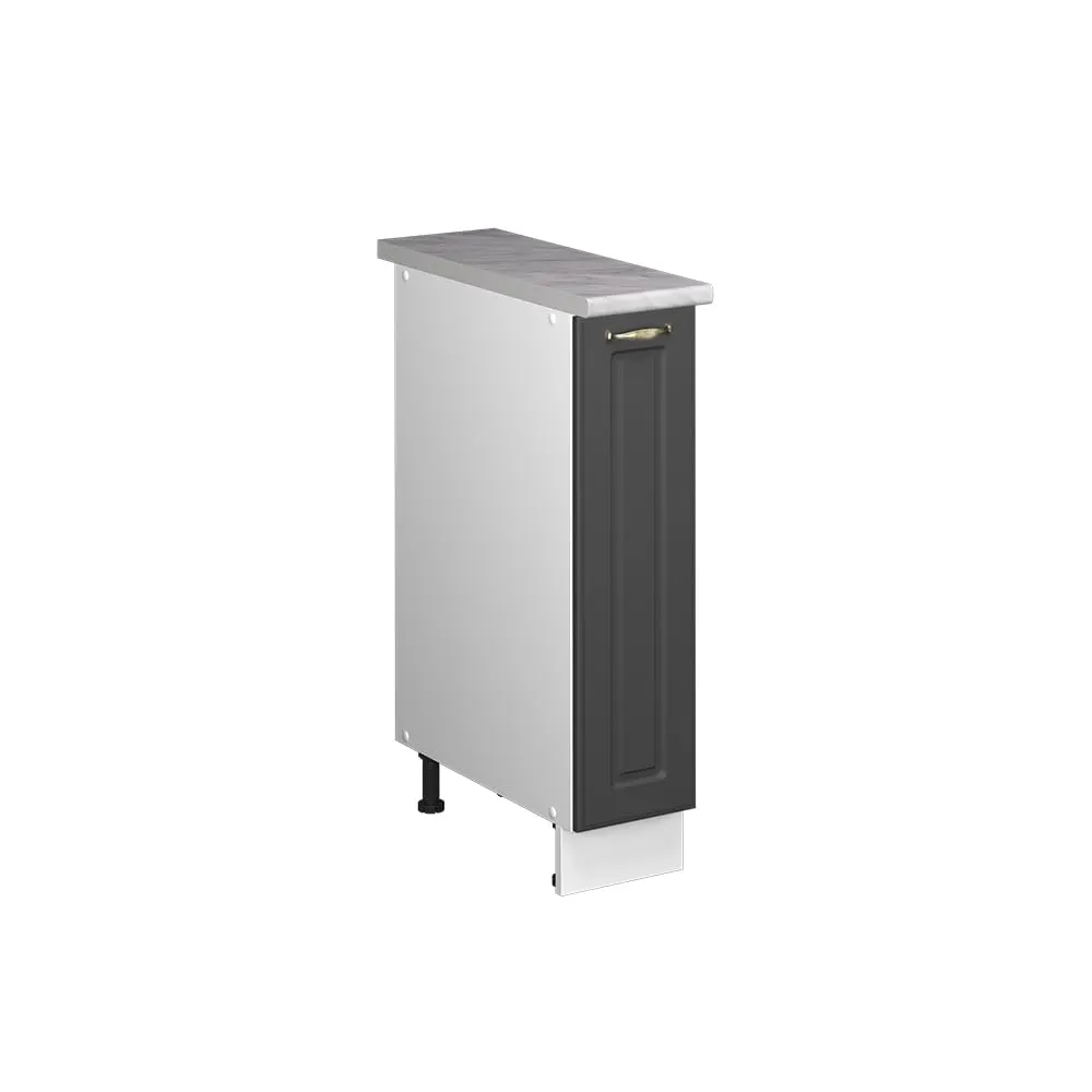 Vicco Mobiletto Base per Cucina Fame-Line, Antracite-Oro, 80 cm - immagine 1