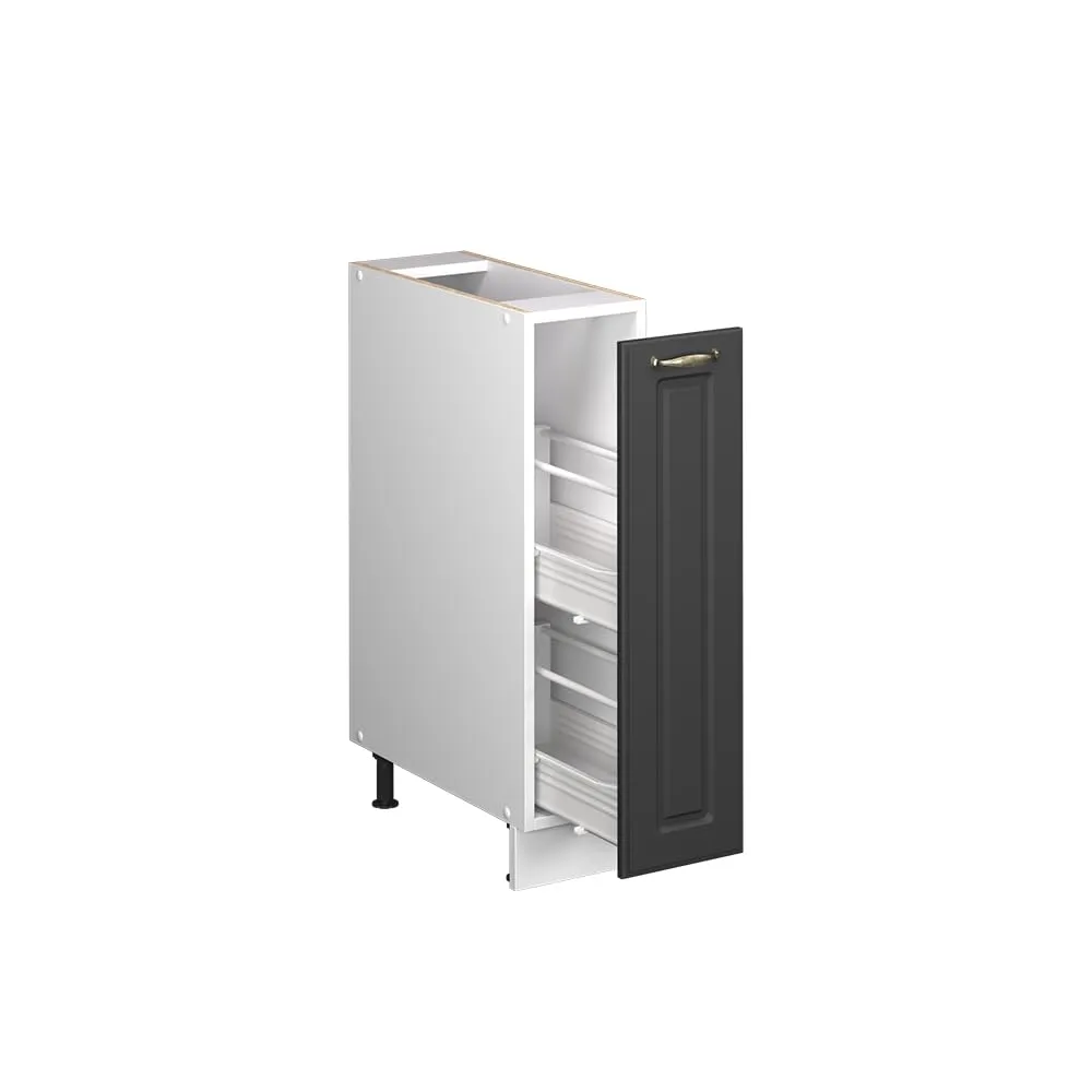 Vicco Mobiletto Base per Cucina Fame-Line, Antracite-Oro, 80 cm - immagine 7