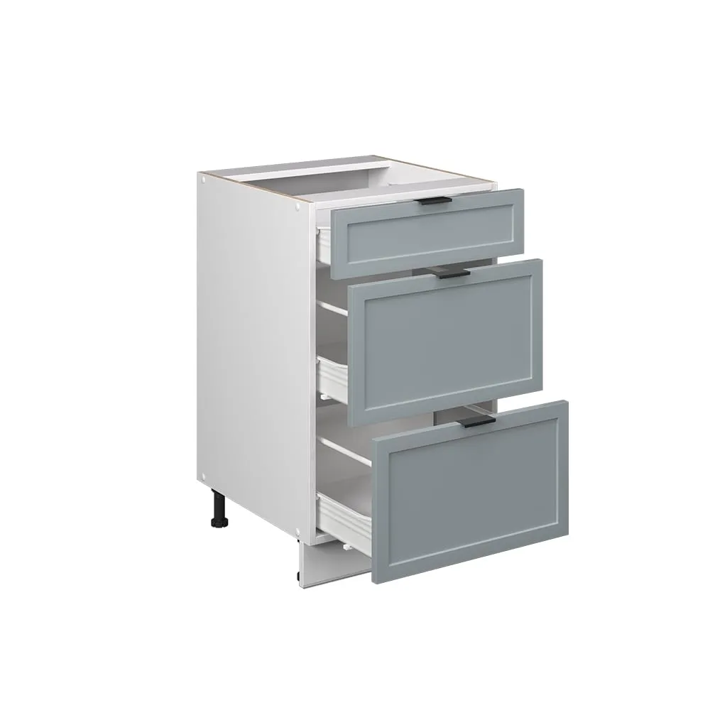 Vicco Fame-Line Mobiletto base per cucina, Blu-grigio chiaro, 50 cm - immagine 4