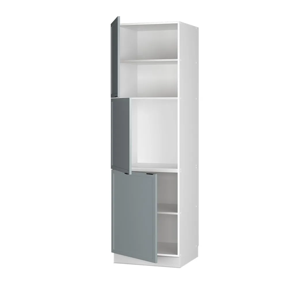 Vicco Mobile Cucina Dispensa Fame-Line, Blu-grigio chiaro/Bianco, 60 cm - immagine 4