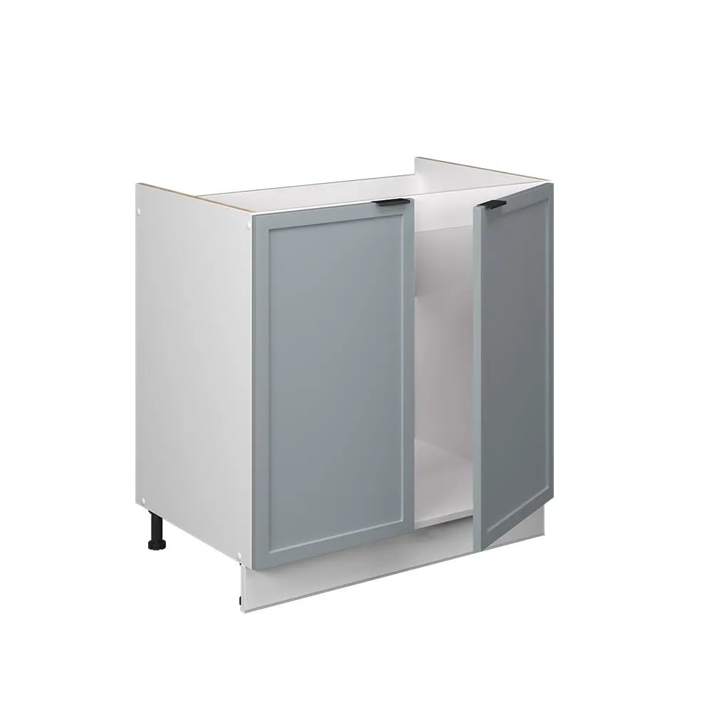 Vicco Mobile Lavello Cucina Fame-Line, Blu-Grigio Chiaro, 80 cm - immagine 5