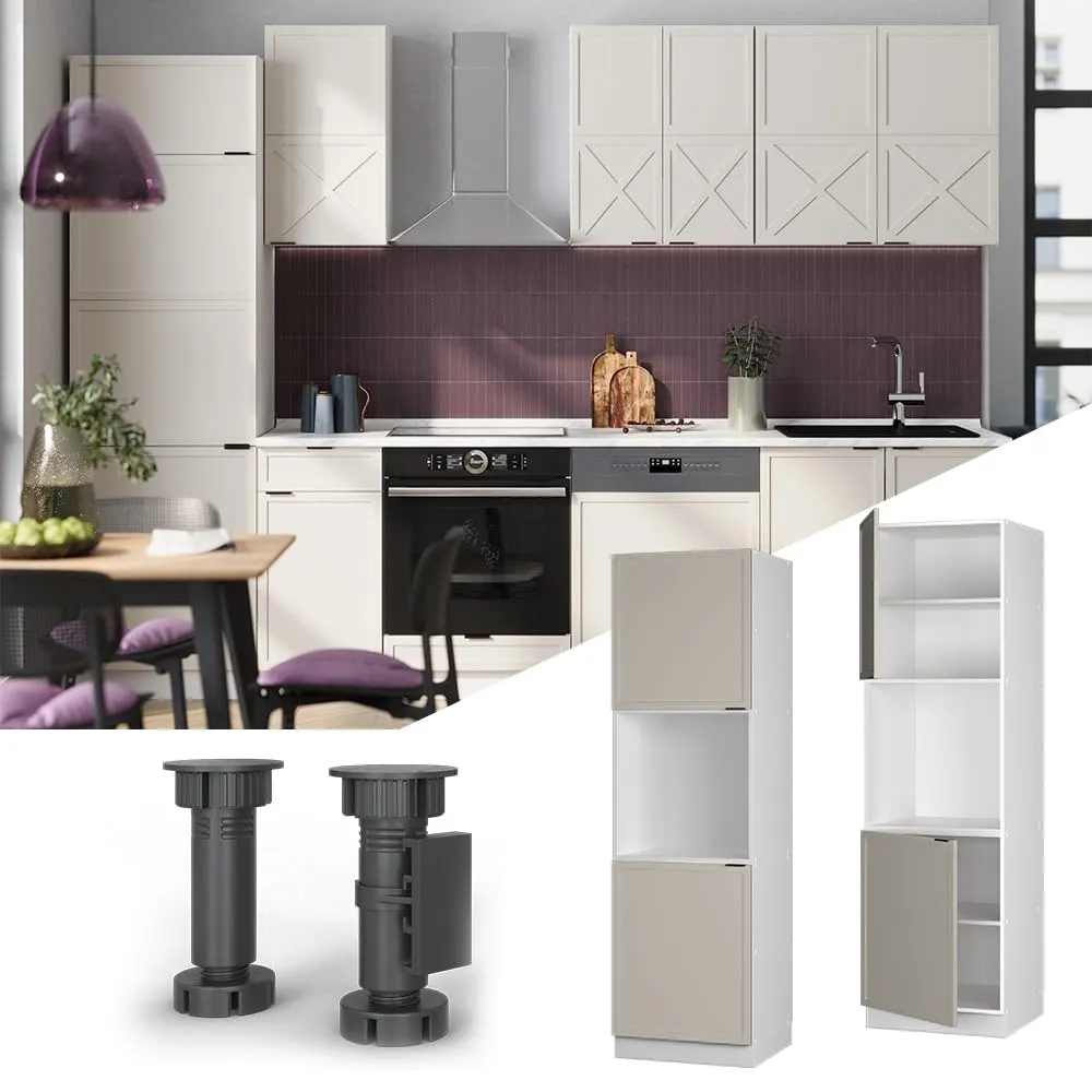 Vicco Mobile per Forno da Incasso Fame-Line, GrigioBeige, 60 cm - immagine 4