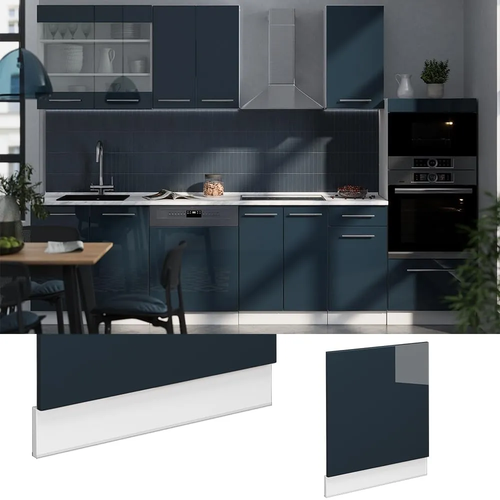 Vicco Pannello Frontale Fame-Line per Lavastoviglie, Blu Scuro Lucido, 60 cm - immagine 5