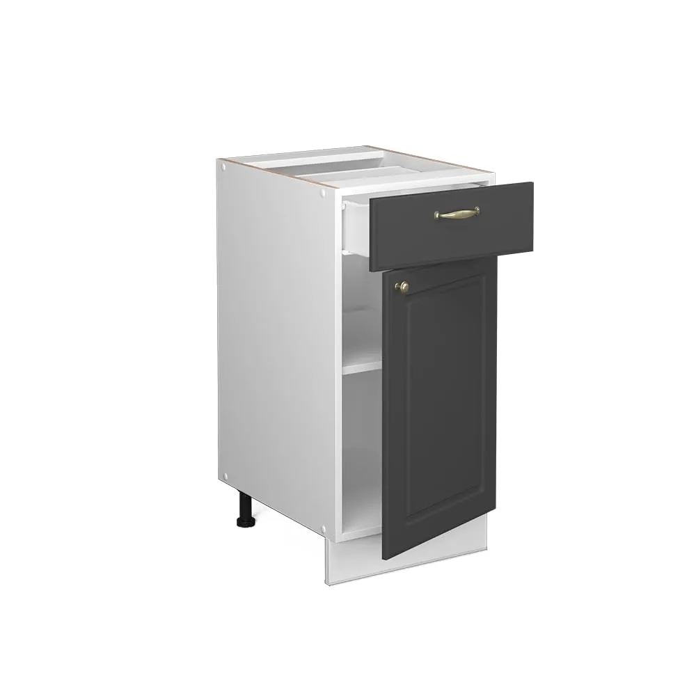 Vicco Mobiletto Base per Cucina Fame-Line, Antracite-oro, 40 cm - immagine 6
