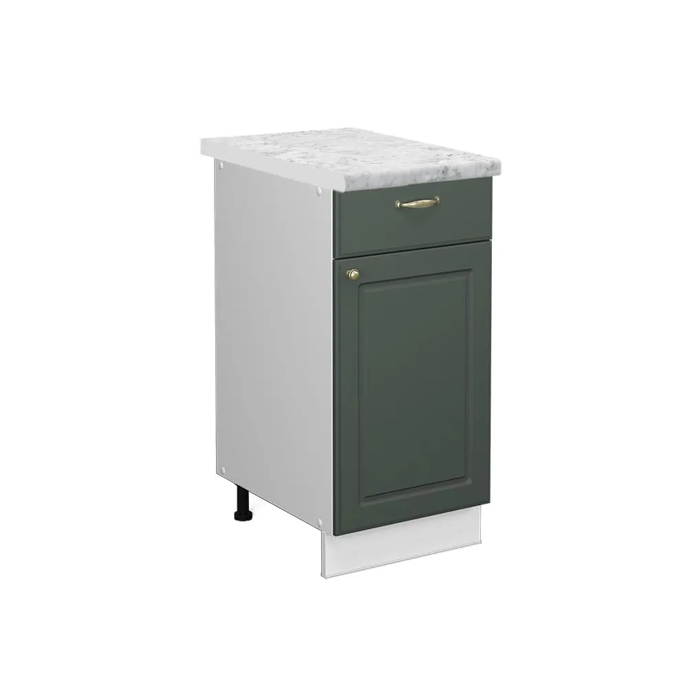 Vicco Mobiletto Base per Cucina Fame-Line, Verde-oro Country, 40 cm - immagine 1