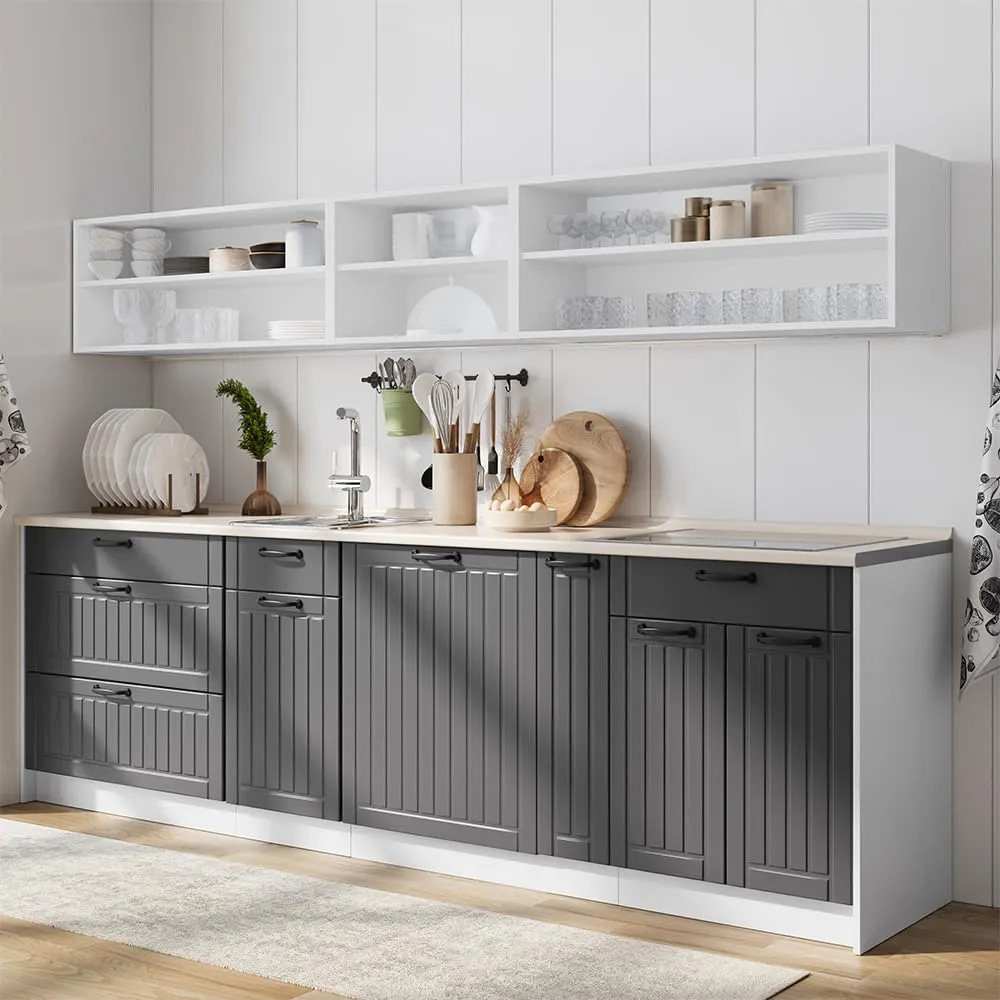Vicco Mobile ad Angolo Cucina Fame-Line, Antracite Country, 80.5 cm - immagine 6