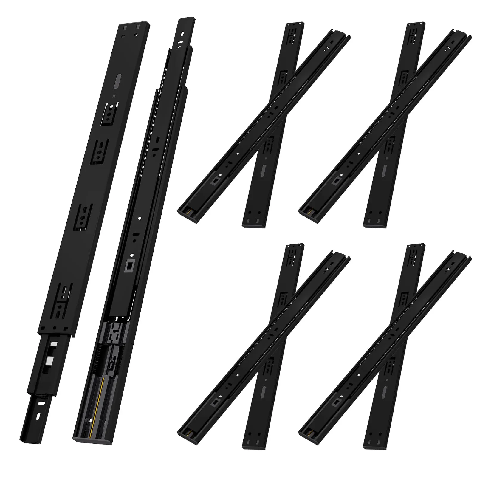 NECILO Guide Ammortizzate per Cassetti 300 mm, Estrazione Totale - immagine 1