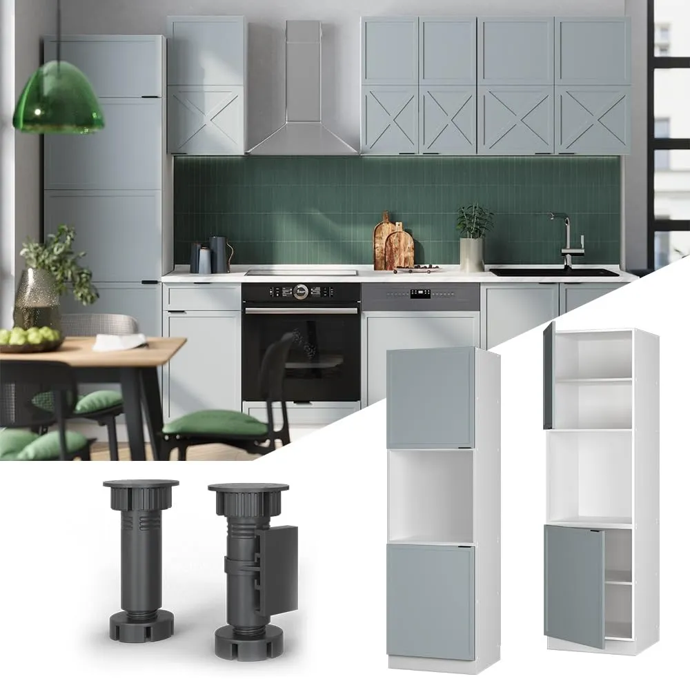 Vicco Mobile per forno da incasso Fame-Line, Blu-grigio chiaro, 60 cm - immagine 3