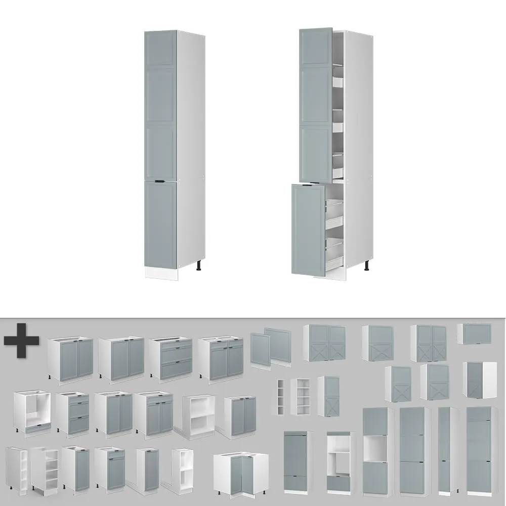 Vicco Armadio da Farmacia Fame-Line, Blu-grigio Chiaro, 30 cm - immagine 5