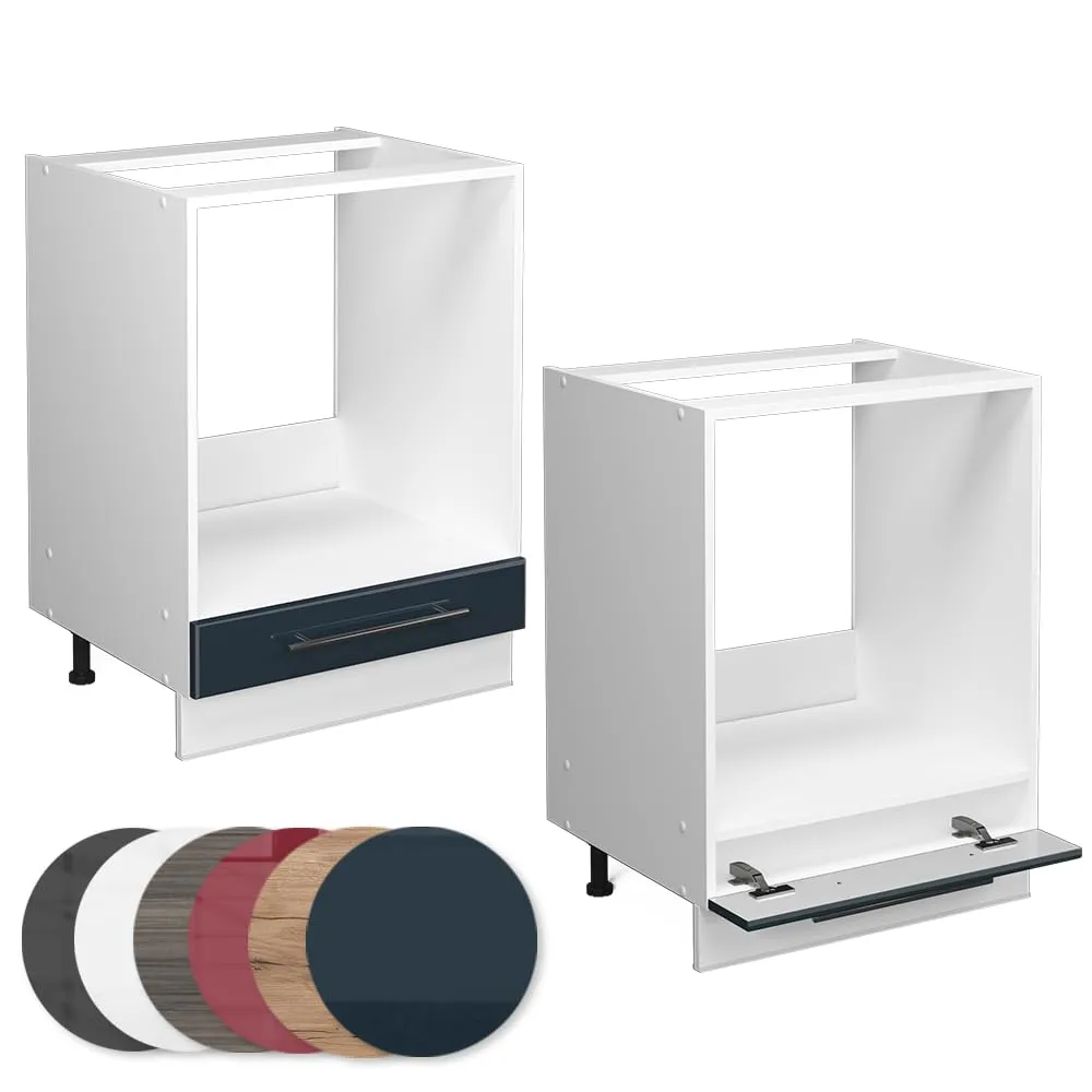 Vicco Fame-Line Mobile per Forno da Incasso, Blu Scuro Lucido, 60 cm - immagine 6