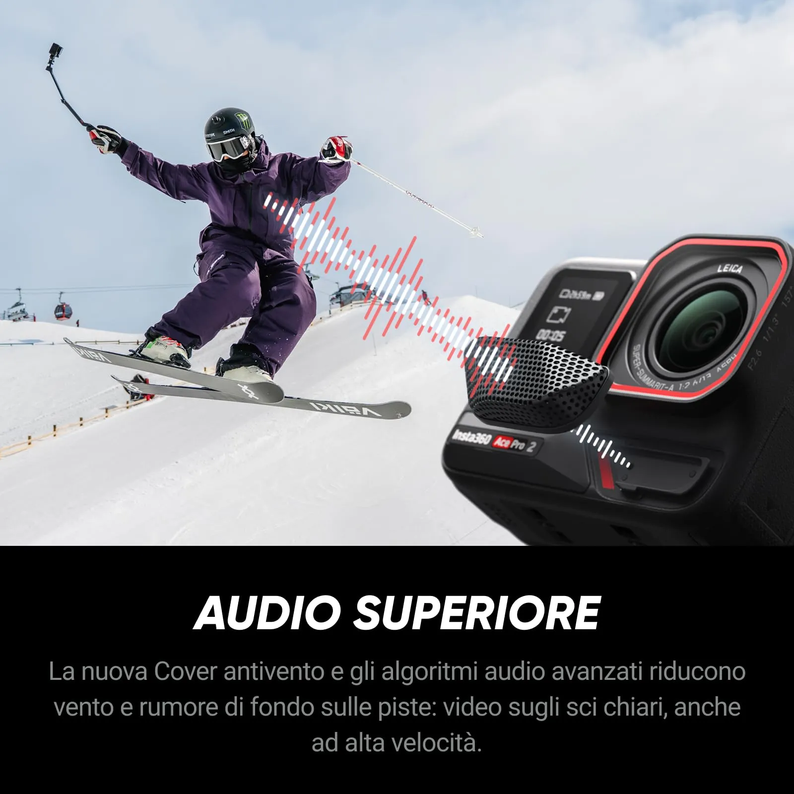 Insta360 Ace Pro 2 Pack Sci Action Cam 8K Leica 1/1.3" Sensor - immagine 6