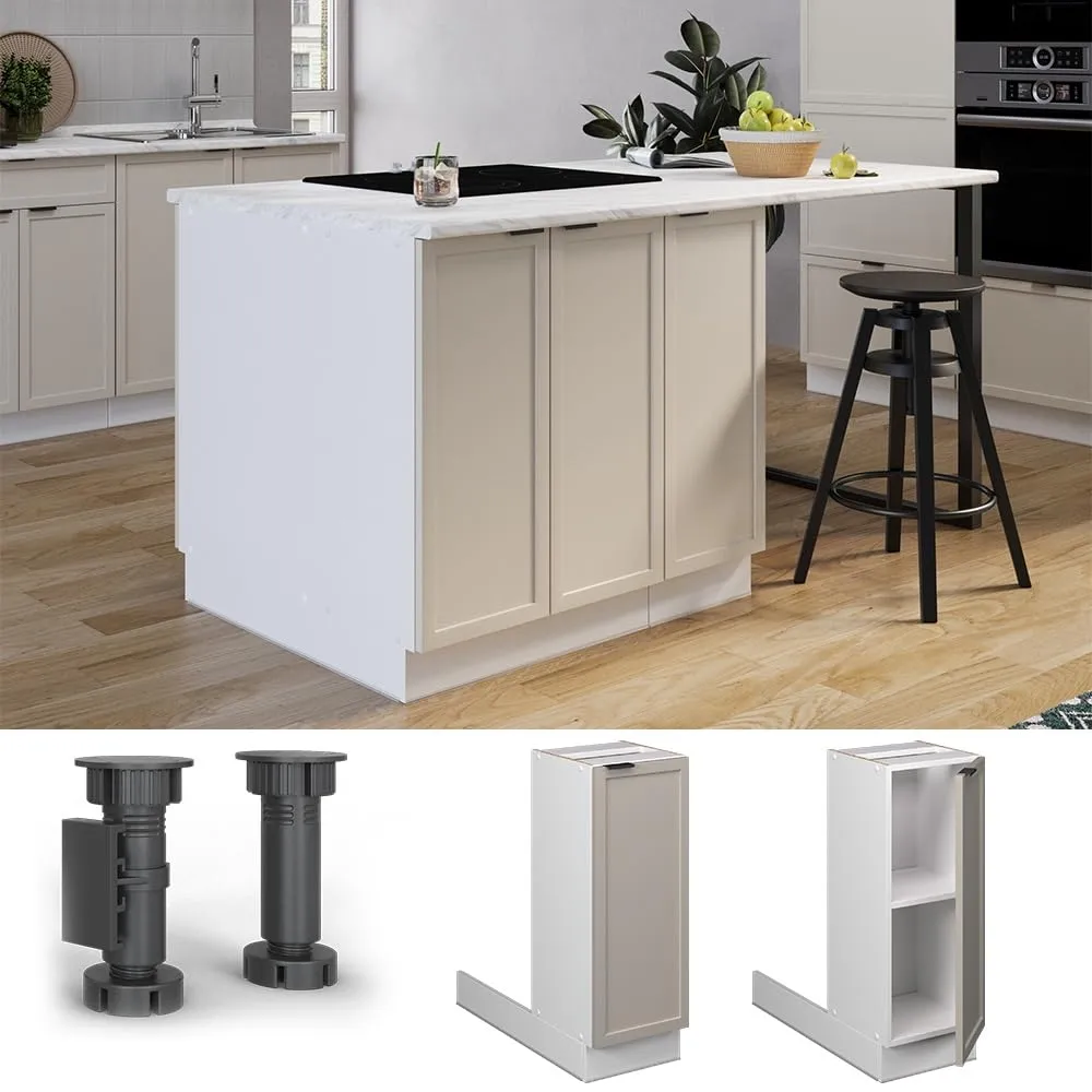Vicco Isola da Cucina Fame-Line, Grigiobeige, 30 cm - immagine 2