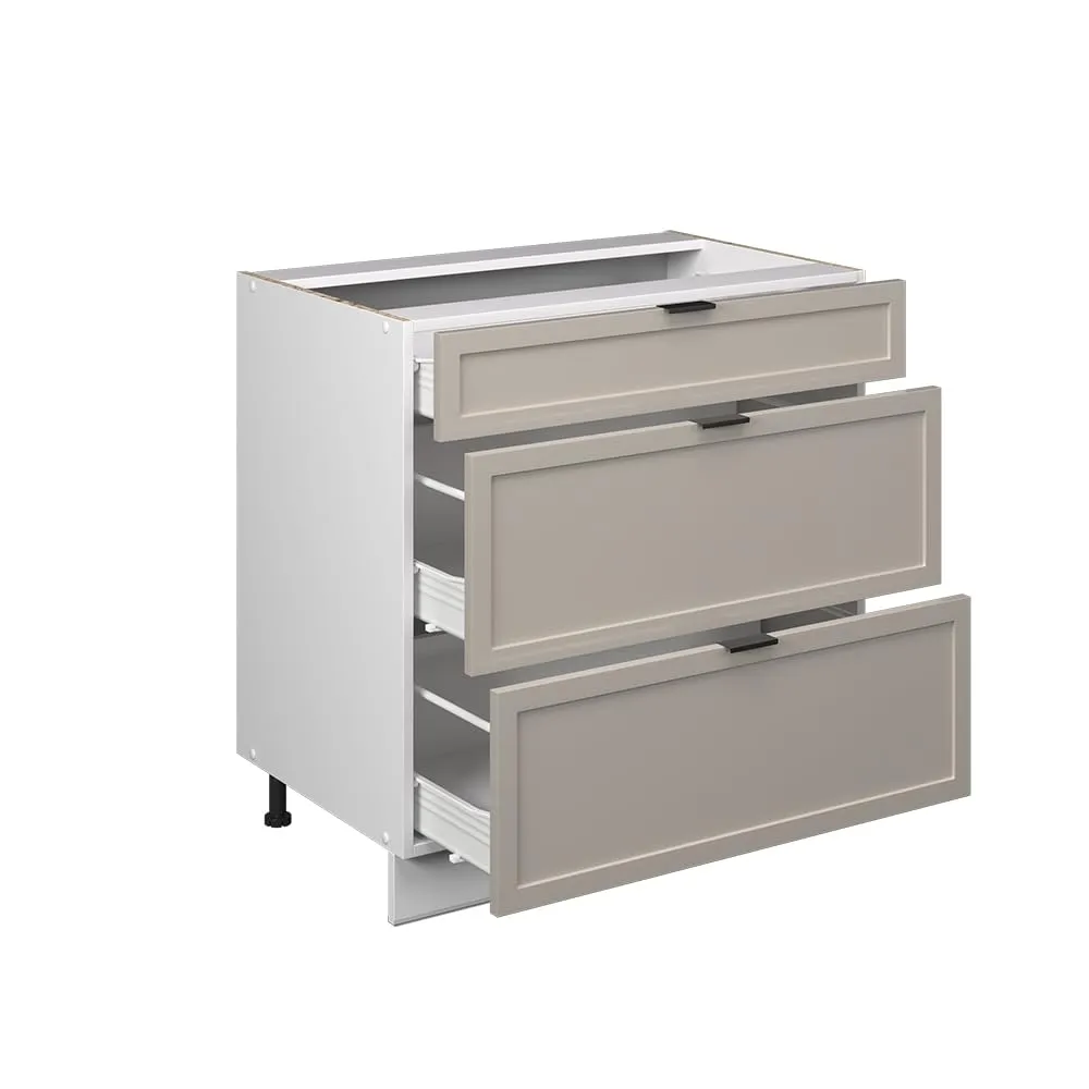Vicco Mobiletto Base per Cucina Fame-Line, GrigioBeige, 80 cm - immagine 6