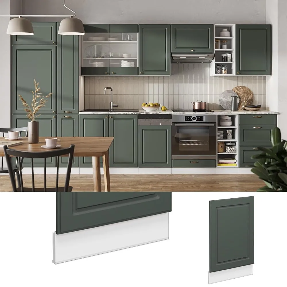 Vicco Fame-Line Pannello Frontale per Lavastoviglie, Verde-oro Country, 45 cm - immagine 5
