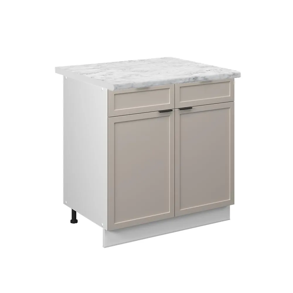Vicco Mobiletto base per cucina Fame-Line, GrigioBeige, 80 cm - immagine 1