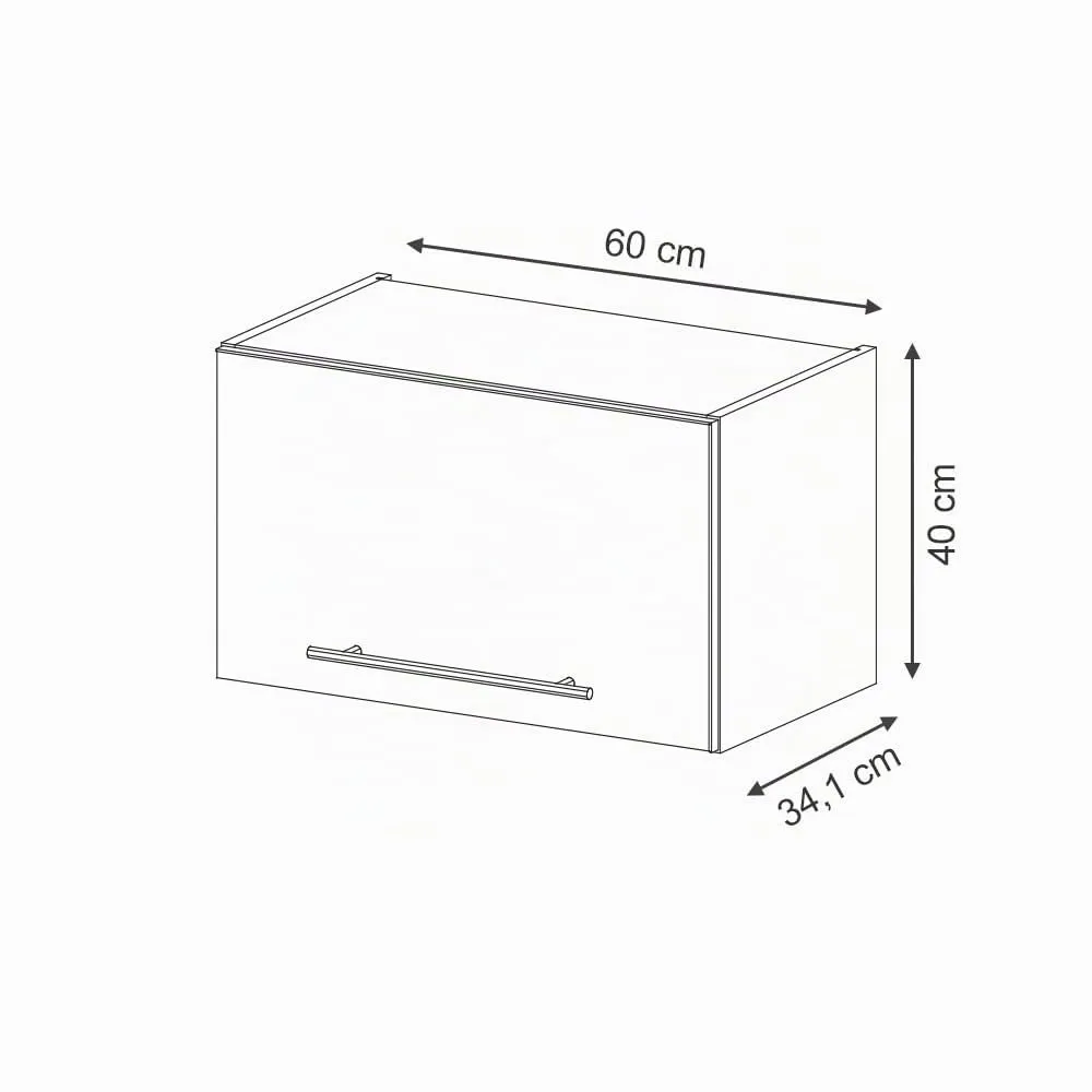 Vicco Fame-Line Pensile da cucina, Blu-grigio chiaro, 60 cm - immagine 3