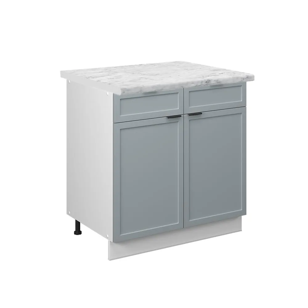 Vicco Mobiletto base per cucina Fame-Line, Blu-grigio chiaro, 80 cm - immagine 1