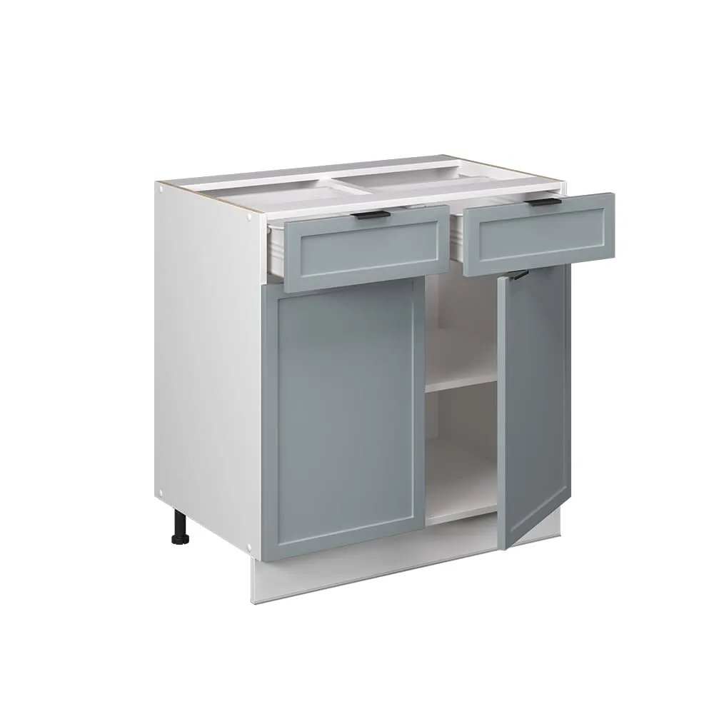 Vicco Mobiletto base per cucina Fame-Line, Blu-grigio chiaro, 80 cm - immagine 4