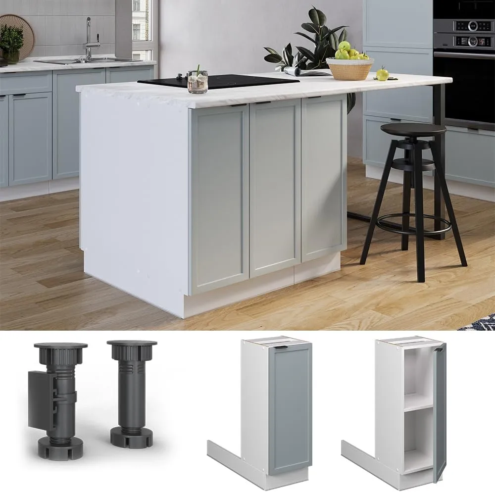 Vicco Isola Cucina Fame-Line, Blu-grigio chiaro, 30 cm - immagine 2