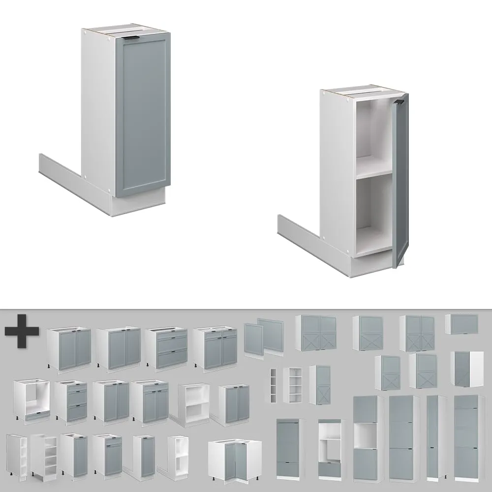 Vicco Isola Cucina Fame-Line, Blu-grigio chiaro, 30 cm - immagine 5