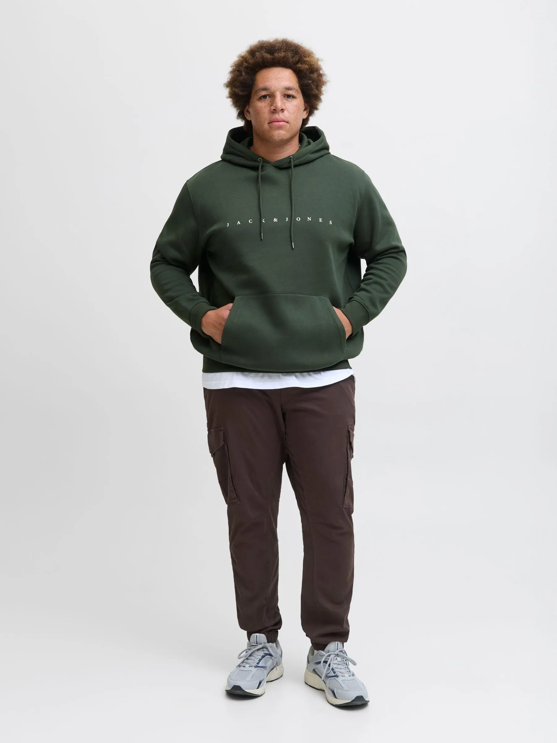 Jack & Jones Plus Size Cargo Pants Slim Tapered Fit Marrone 44/34 - immagine 3