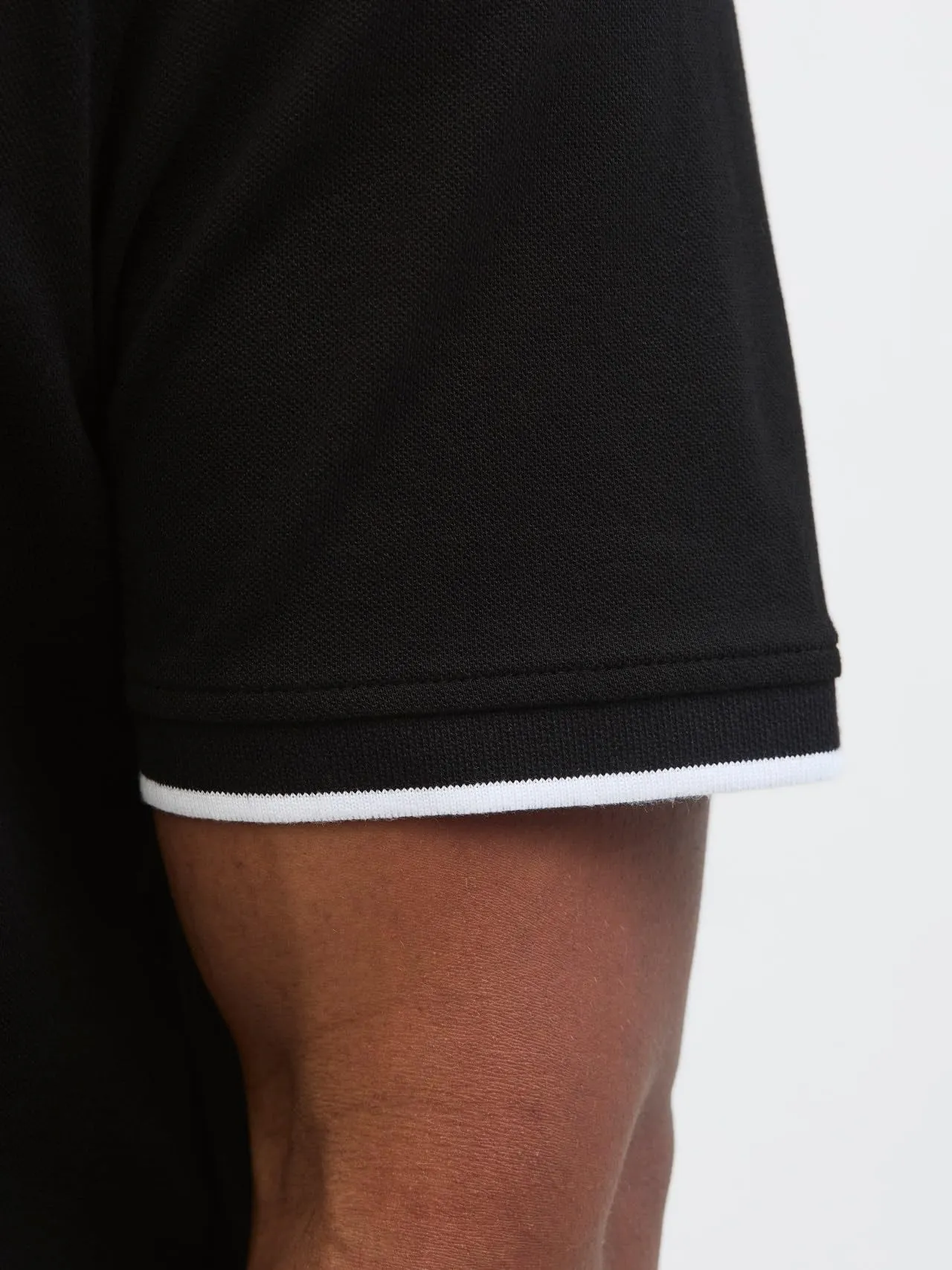 Jack & Jones Jjepaulos Polo Shirt Plus Size, Nero, 5XL - immagine 5
