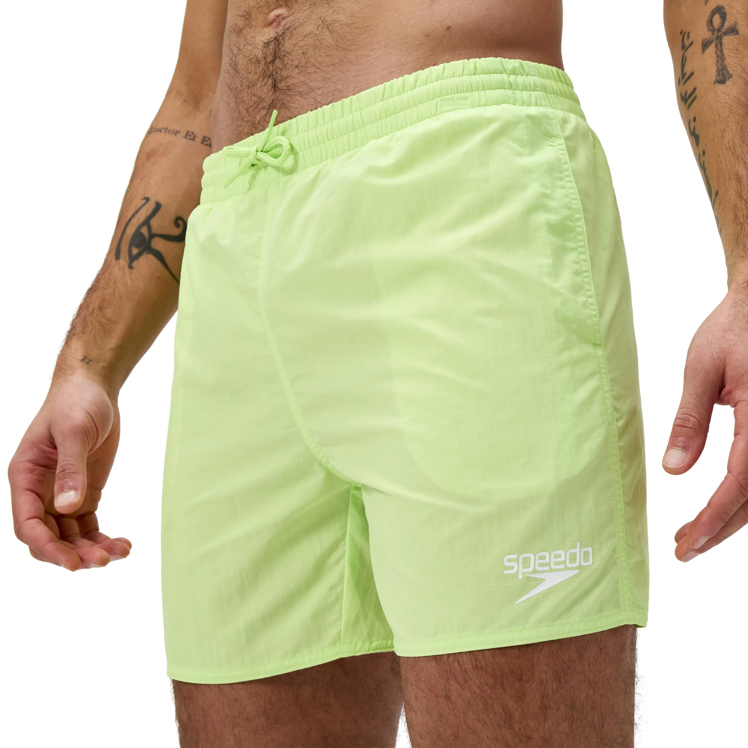Speedo Men's 16" Watershort Swimming Trunks, Electric Lime/Cobalt/Iris Mirror, L - immagine 5