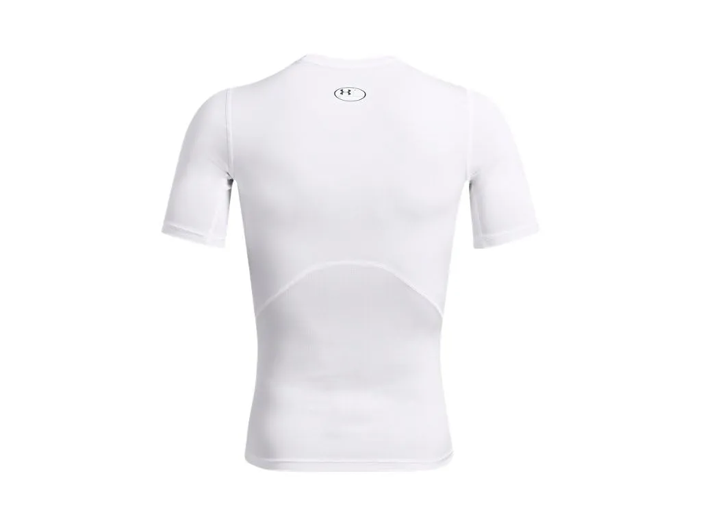 Under Armour UA HG Armour Comp SS Men's Compression Short Sleeve T-Shirt - Black/White - XL - immagine 4