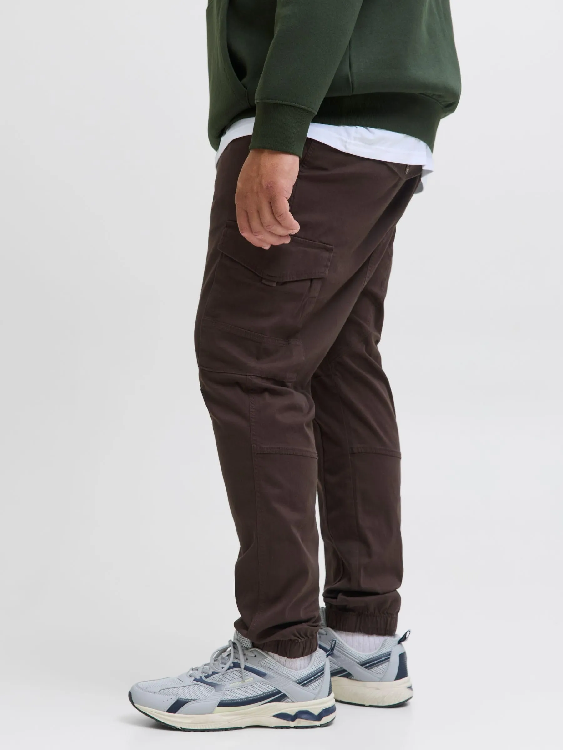 Jack & Jones Plus Size Pantaloni Cargo Slim Tapered Fit Marrone 42/32 - immagine 6