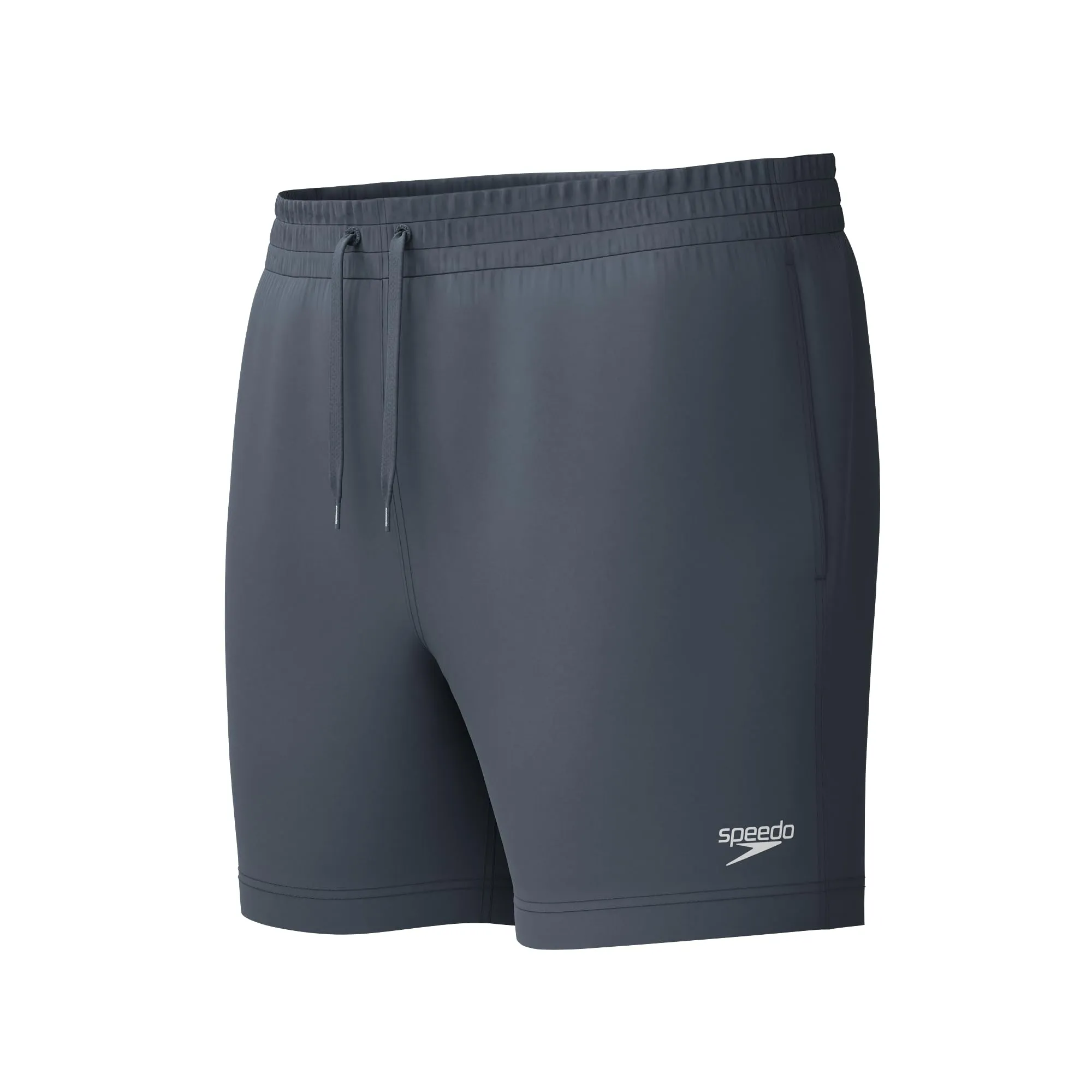 Speedo Men's 16" Watershort Swimming Trunks, Grey Lead/Black, XS - immagine 1